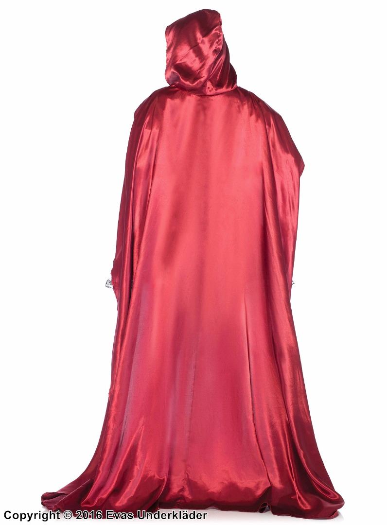 Red Riding Hood, costume dress, lacing, lace trim, velvet, apron